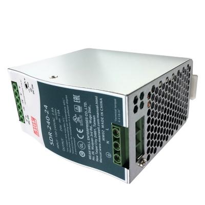 China Single Output Industrial RIGHT MID RAIL With AC/DC DIN Rail 240W 24V 10A Switching Power Supply SDR-240-24 SDR-240-24 for sale