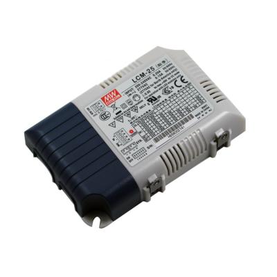 China 25W WELL MID Function PFC Constant Current Dimmable Switch LED Driver Integrated Active Multistage Output LED Driver LCM-25 for sale