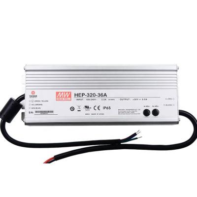 China Withstand Brand New AC-DC 320W 24V IP68 HEP-320 Series Fanless Power Supply HEP-320-24 MEAN Vibration Test 10G Energy PIT Outdoor Power Supply for sale