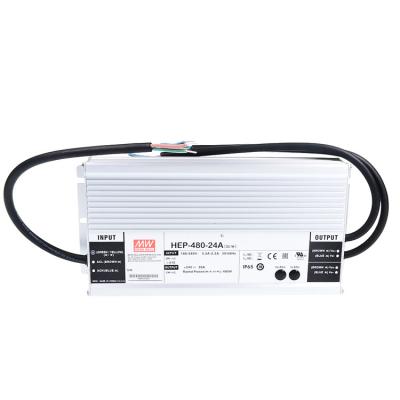 China Withstand Brand New AC-DC 480W IP68 HEP-480 Fanless Power Supply HEP-480-24 Series MEAN Vibration Test 10G Power Supply WELL Outdoor Power Supply for sale