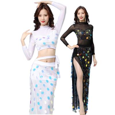 China Comfortable Multicolor Sequin Amazing Wear For Oriental Belly Dance Practice Training for sale