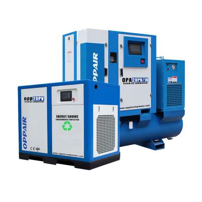 China 11kw 15kw 22kw 37kw 45kw 75kw 90kw 132kw P.M. Industrial Lubricated Screw Air Compressor VSD 12 Bar For Fiber Laser for sale