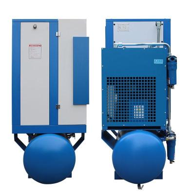 China Factory direct sales lubricated 75kw 100hp 10bar screw air compressor 3 in 1 compressors industrial 500 l for sale