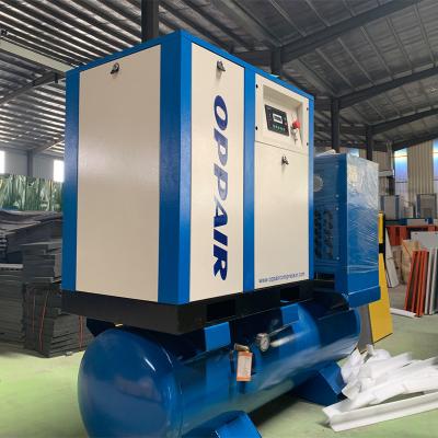 China Lubricated Methane Low Noise Industry Refrigerated Compressor With Air Dryer 16 Bar Screw Air Compressor for sale