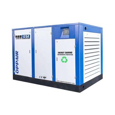 China OPPAIR Lubricated 75 KW Rotary Screw Air Compressor Air Compressor for sale