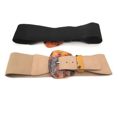 China Wide elastic plastic belt for women for sale