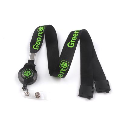 China Polyester Cheap Personalized Polyester Nylon Lanyard With ID Badge Holder for sale