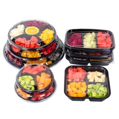 China Single Wall Disposable Pet Dish Fruit Salad Plastic Bowl for sale