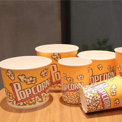 China Eco Material Disposable Popcorn Bucket 32oz 46oz 64oz 70oz 85oz Disposable Paper Cup for sale