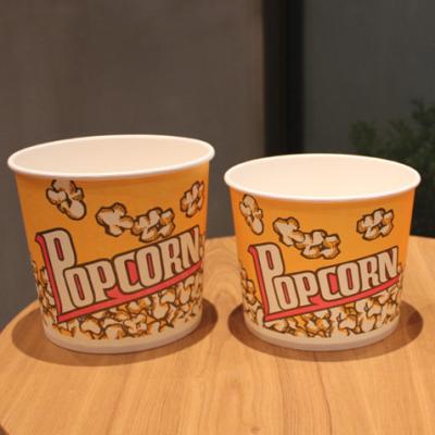 China Disposable Disposable Popcorn Paper Bucket 64oz 70oz 85oz Paper Cup Customization Printing Logo for sale