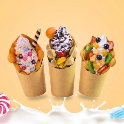 China Disposable french fries paper cup disposable paper cup good printing material type wall style packaging color feature original shape for sale