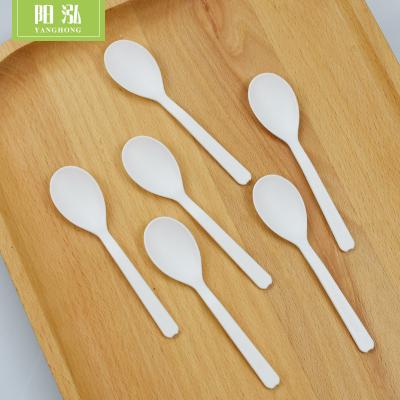 China Disposable Biodegradable Compostable Mini CPLA Tea Teaspoon for sale