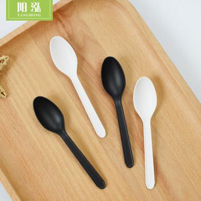 China Compostable and Biodegradable 5 Inch CPLA Disposable Teaspoon for sale