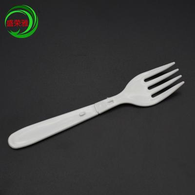 China Mini Disposable Folding PP Plastic Fork For Instant Noodles for sale