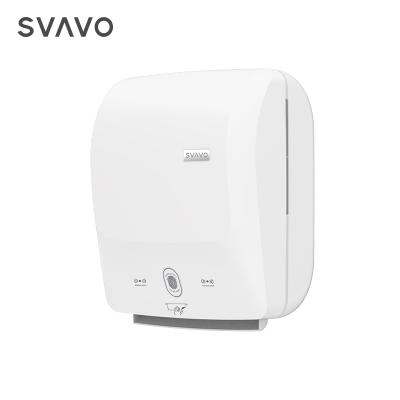 China Modern Design Modern Plastic Hand Towel Dispenser SVAVO Free Washroom Auto Cut Dispenser Paper Towel for sale