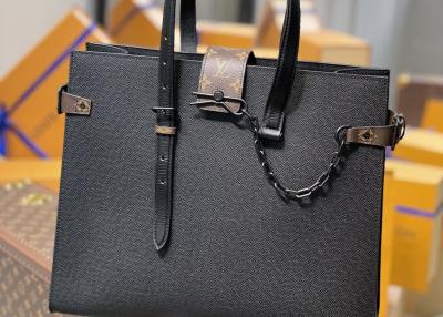 China Genunie-Rindleder-Lederhandtasche das muster der schwarzen Männer Querfür das Einkaufen zu verkaufen