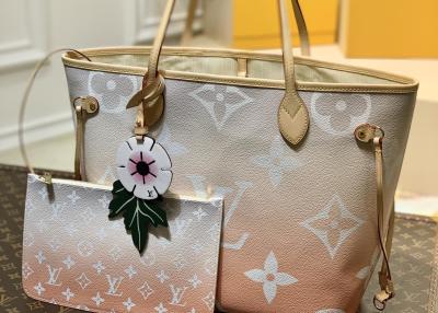 China Cor média de Tote Bag With Zipper Gradient do teste padrão do monograma do LV à venda