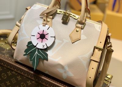 China O LV descansa o enfeite da flor de couro da bolsa da lona do monograma de 25cm à venda