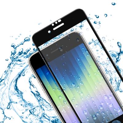 China Mobile Phone 2.5D 9h Tempered Glass Screen Full Cover Black Fit Well For Iphone SE2022 2020 6 7 8 for sale