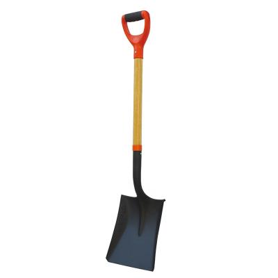 China Cultivating Truper Type Short Handle Square Point Shovel Wooden Shovel for sale