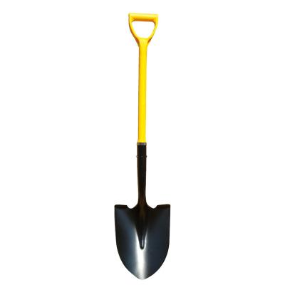 China Agriculture shovel durable steel shovel with handle for digging and digging for sale