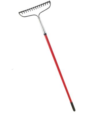 China Multifunctional Fiberglass Long Handle Landscape Rake for sale