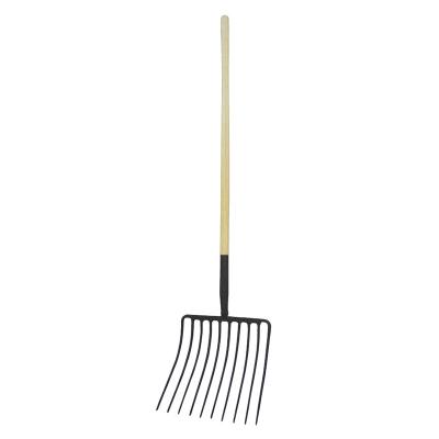 China Multifunctional Heavy Duty Forged Fertilizer Fork With Handle Cultivating Fork for sale