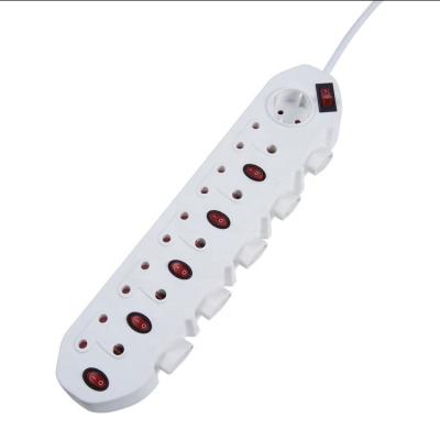 China New Convenient Safety Trend Wall Outlet 11Way Extension Outlet South Africa Socket Surge Protector Power Strip With Switch for sale