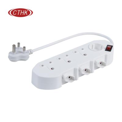 China Simple Design 7 Outlets Easy Extension Plug and Socket Multiple Switch CE Standard 15A Extension Power Socket for sale