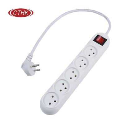 China Easy Installation Israel Multi Plug In Garden 3pin Desktop 16A Power Strip AC Extension Power Socket for sale