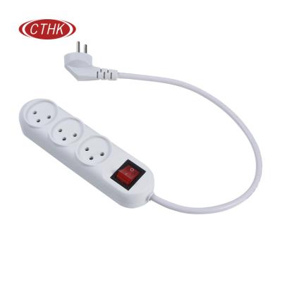 China Easy Installation Custom Universal 3 Outlet Israel Portable Power Strip Extender for sale