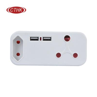 China Easy installation South Africa conversion plug socket, power strip with usb, universal travel adapter for sale