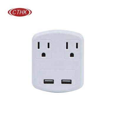 China Easy Installation America Plug Adapter Power Adapter Conversion Plug Travel Adapter Converter USA Plug for sale