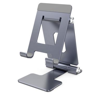 China Chic Adjustable Foldable Multi Angle Adjustable Phone Tablet Stand Aluminum Alloy Design Bracket for sale