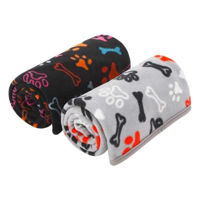 China Anti-pilling Blanket Sublimation Printing Dog Blanket Throw Customized Pet Fleece Pet Blanket Wholesale for sale