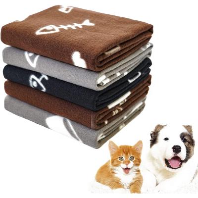 China Breathable BSCI Factory Premium Pet Blanket Custom Printed Fleece Blanket For Dog Cat for sale