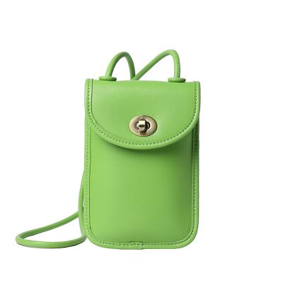 China Wholesale Fashion Daily Used Genuine Leather Logo Girls Sling Bags Mini Custom Cross - Body Phone Bags Bags Summer Diary for sale