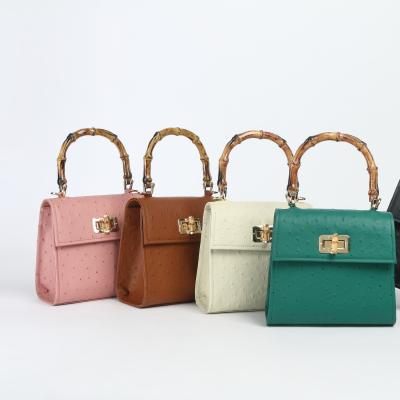 China Casual Popular Full Grain Leather Square Shape Latest Colorful Handbag Shoulder Handbags for sale