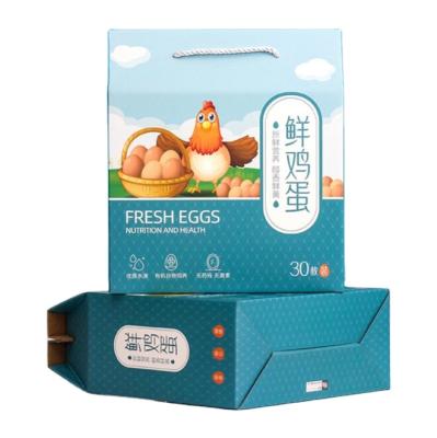 China Recycled Materials Food Agricultural Products Farm Soil Egg Packaging Paper Boxes Corrugated Color Box Custom Wholesale Printing for sale