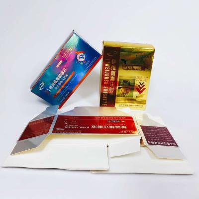 China Recyclable Wholesale Custom Color Cardboard Aluminum Foil Packaging Boxes for sale