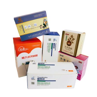 China Free Sample Matte Recyclable Lamination Printing Paper Vial Medicine Bottle Pill Packaging Box For Medical Package Box for sale