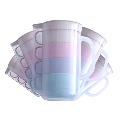 Κίνα 5pcs Eco-friendly Custom Printing Biodegradable Wheat Stocked Straw Mug Coffee Cup Set προς πώληση