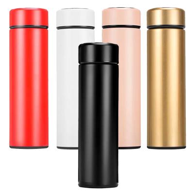 China Creative Viable Stainless Steel Smart Water Bottle Travel Vacuum Smart Tea Cups Show Temperature Control Coffee Mug for sale