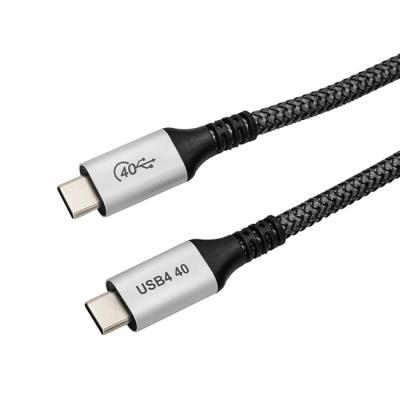 China Aluminum Shell Type-C Fast Power Delivery 100W Charging and Transferring USB 4.0 Data Sync Cable 5A 20V Cable Wire Charger Data Cable for Macbook for sale