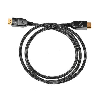 China High Speed ​​High End Male To Male Displayport Cable Monitor Nylon Braiding DP Cable High Speed ​​Displayport Cable 1.4 8K for sale