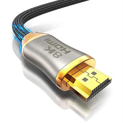 China 48Gbps Hdmi Cable Support HDR TDR High Speed ​​Dynamic Testing 8K 60Hz HDTV Cable 2.1 Hdmi Zinc Alloy Cable For Computer for sale