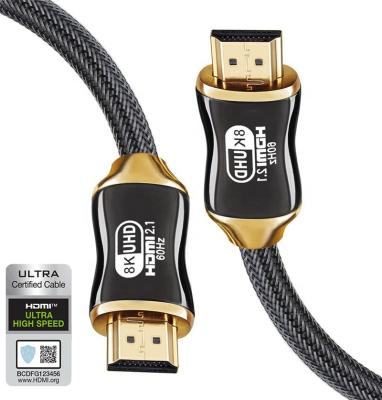 China High Quality High Speed ​​Gold Plated Cable Support HDMI 2.1 Ultra High Speed ​​Cable 8K 4K120Hz 3D Flex Cable For HDTV PS5 Xbox for sale