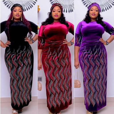 China Breathable plus size formal dress african dresses for women lady party women plus size autumn clothing for sale