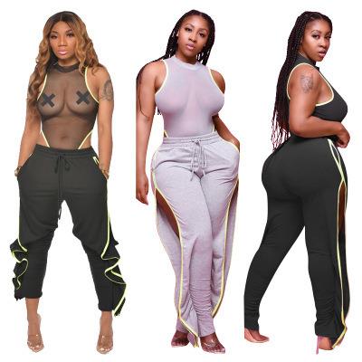 China New QUICK DRY Design Plus Size Sets Casual Top&Pants Two Piece Set Fashion Plus Size Clothing for sale