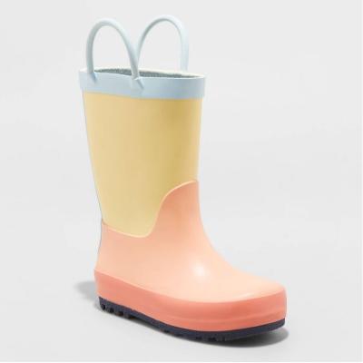 China Custom Fashion Trend PVC Ladies Women Rubber Kids Rain Boots Safety Rubber Rainboots Wholesale for sale